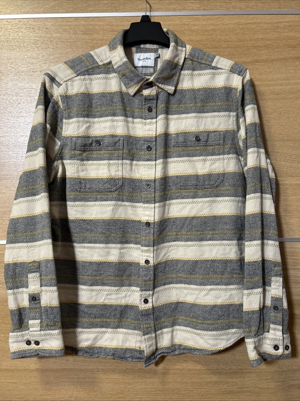 Goodfellow Shirt Men's Extra-Large XL Soft Southwestern Striped Pocket Button Up